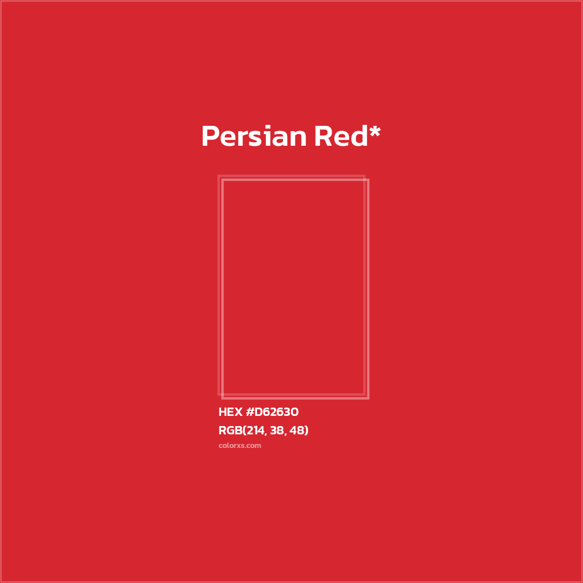 HEX #D62630 Color Name, Color Code, Palettes, Similar Paints, Images