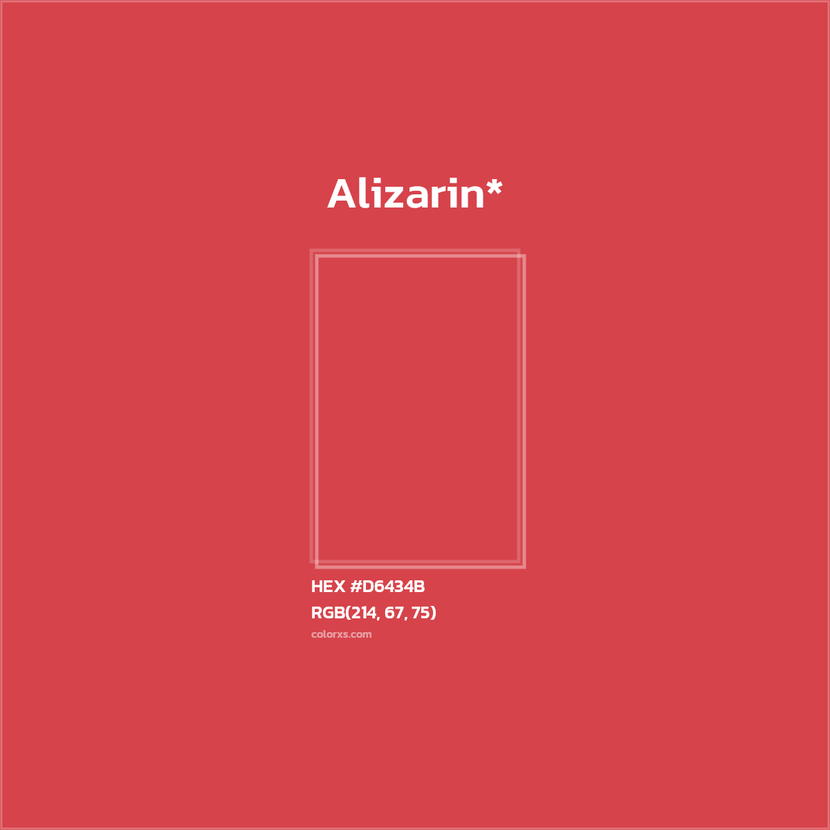 HEX #D6434B Color Name, Color Code, Palettes, Similar Paints, Images