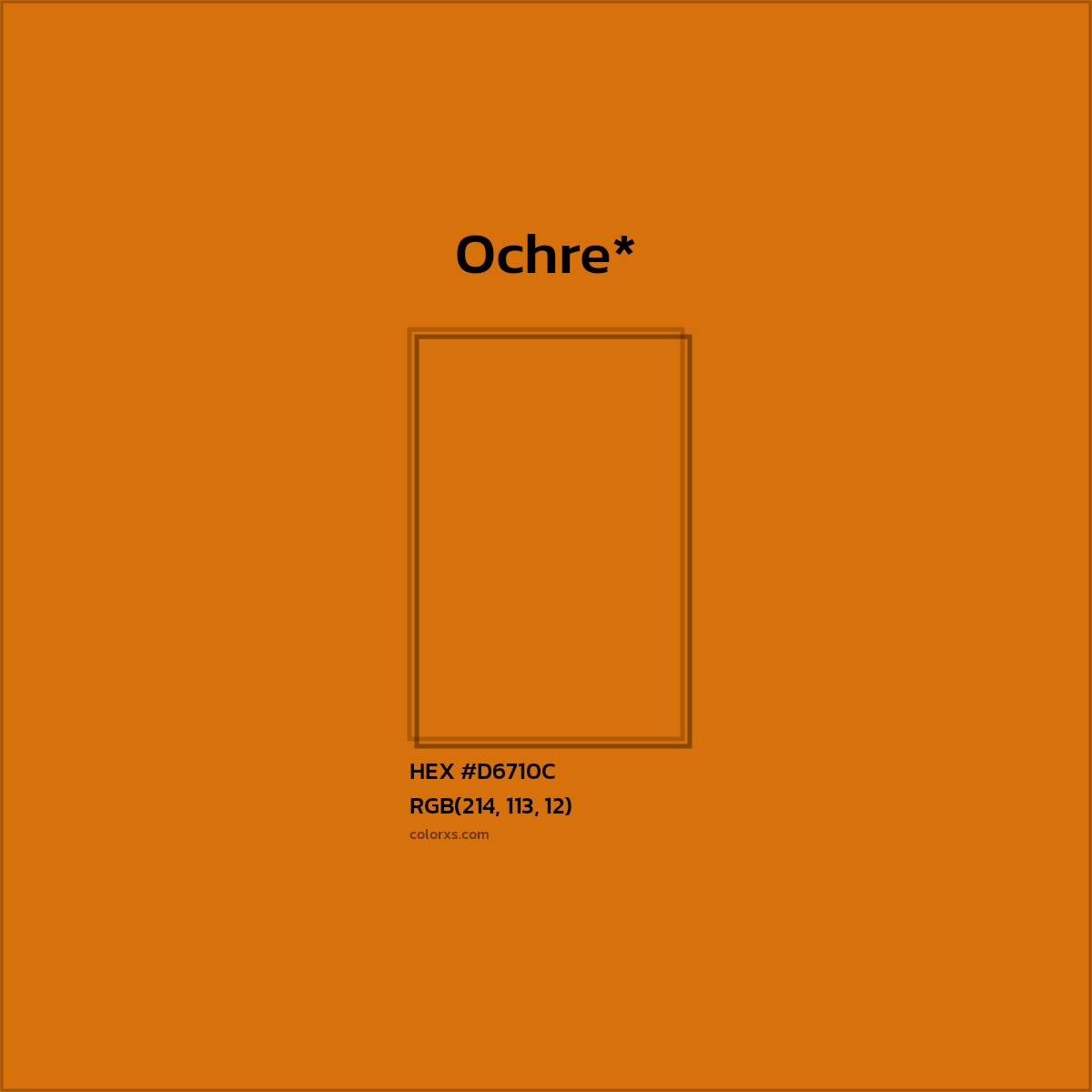 HEX #D6710C Color Name, Color Code, Palettes, Similar Paints, Images