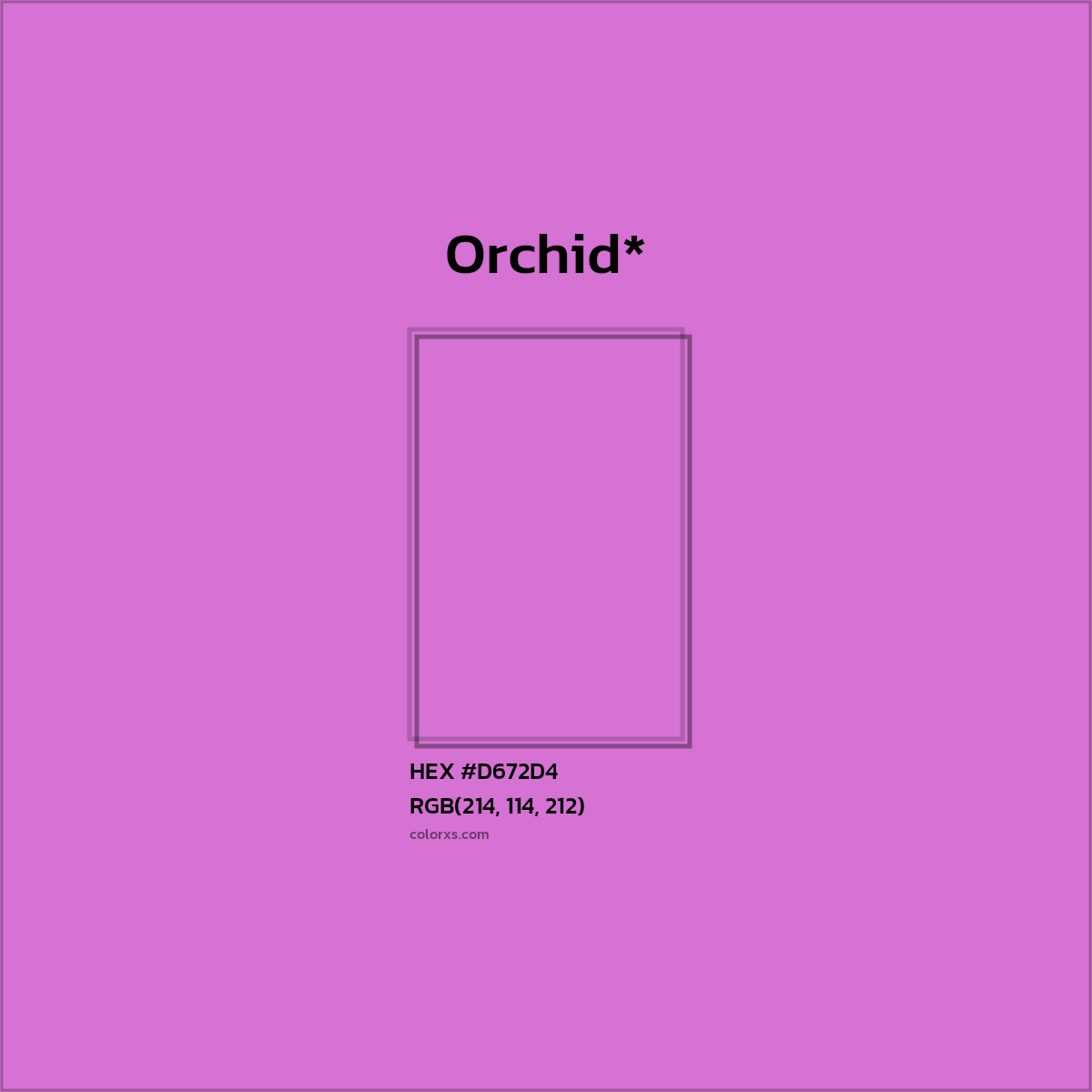 HEX #D672D4 Color Name, Color Code, Palettes, Similar Paints, Images