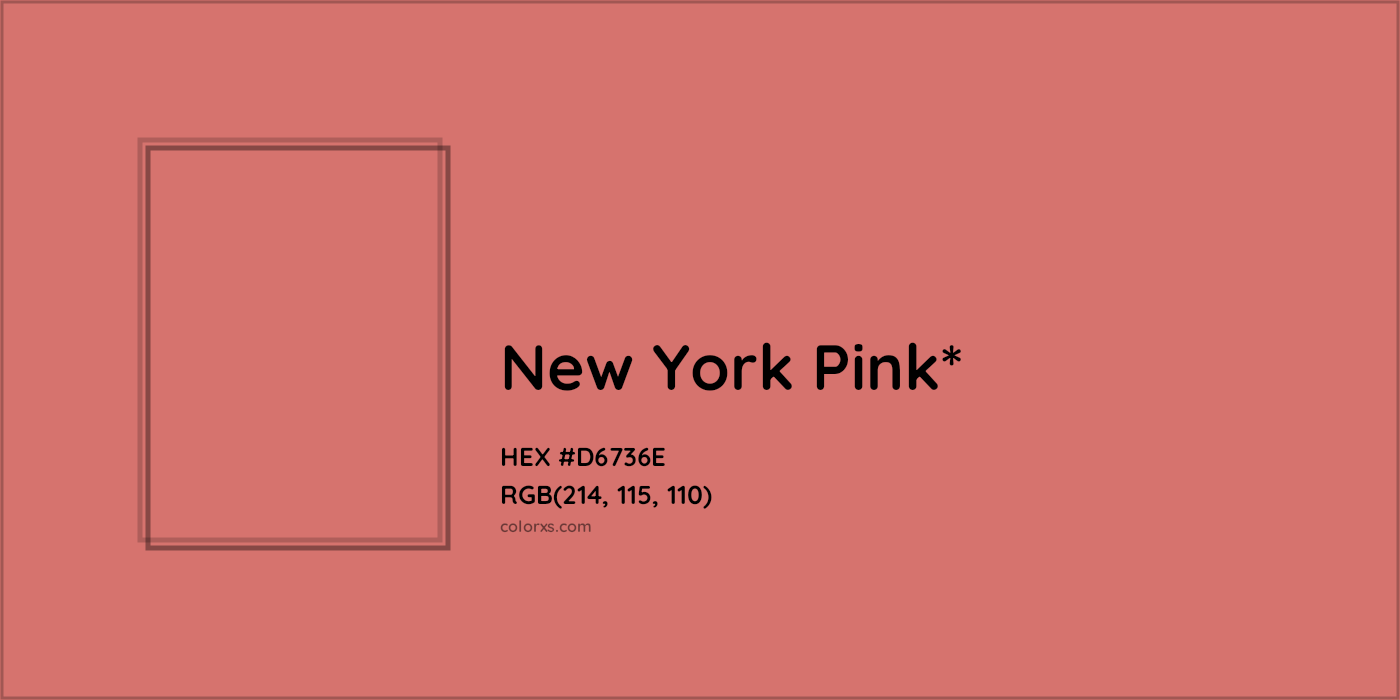 HEX #D6736E Color Name, Color Code, Palettes, Similar Paints, Images