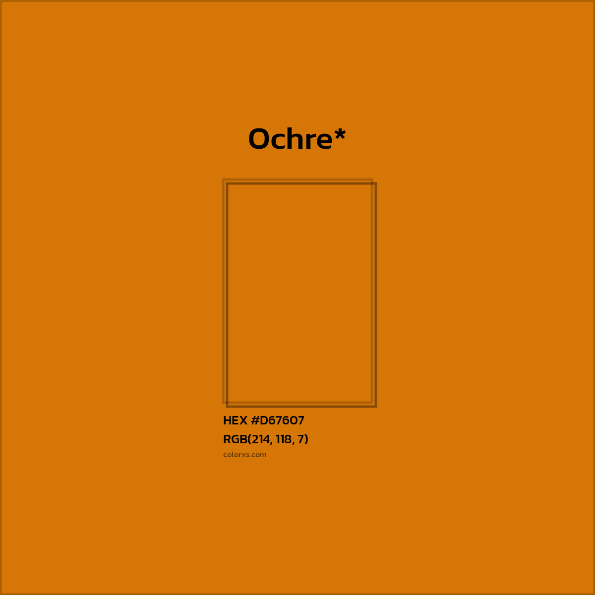 HEX #D67607 Color Name, Color Code, Palettes, Similar Paints, Images