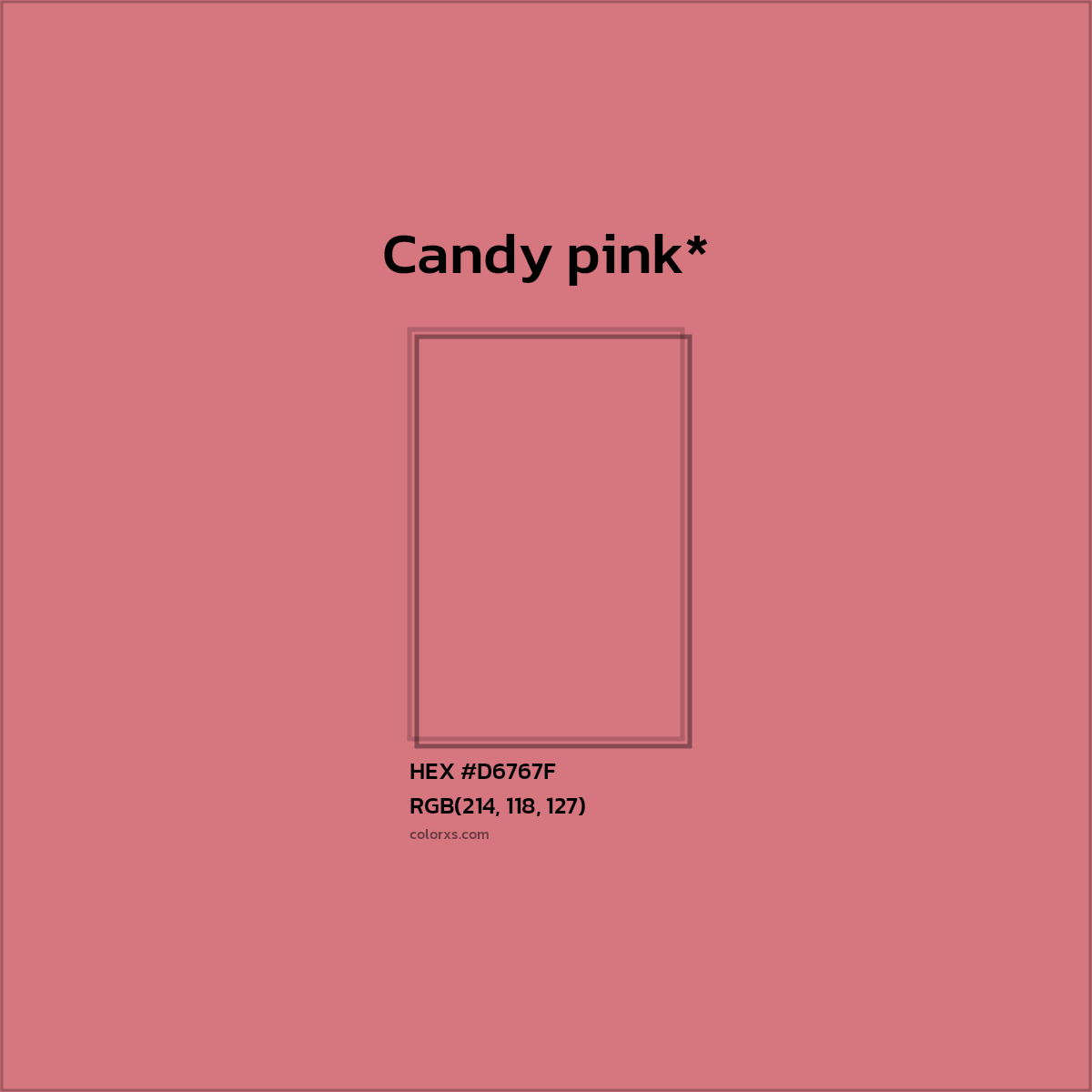 HEX #D6767F Color Name, Color Code, Palettes, Similar Paints, Images
