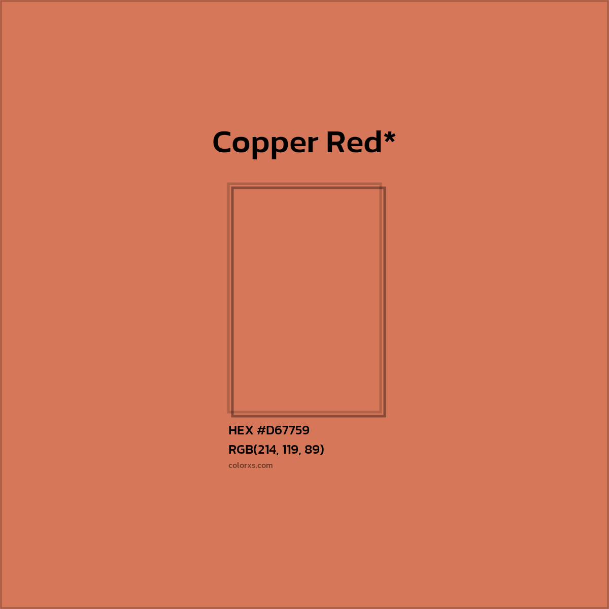 HEX #D67759 Color Name, Color Code, Palettes, Similar Paints, Images