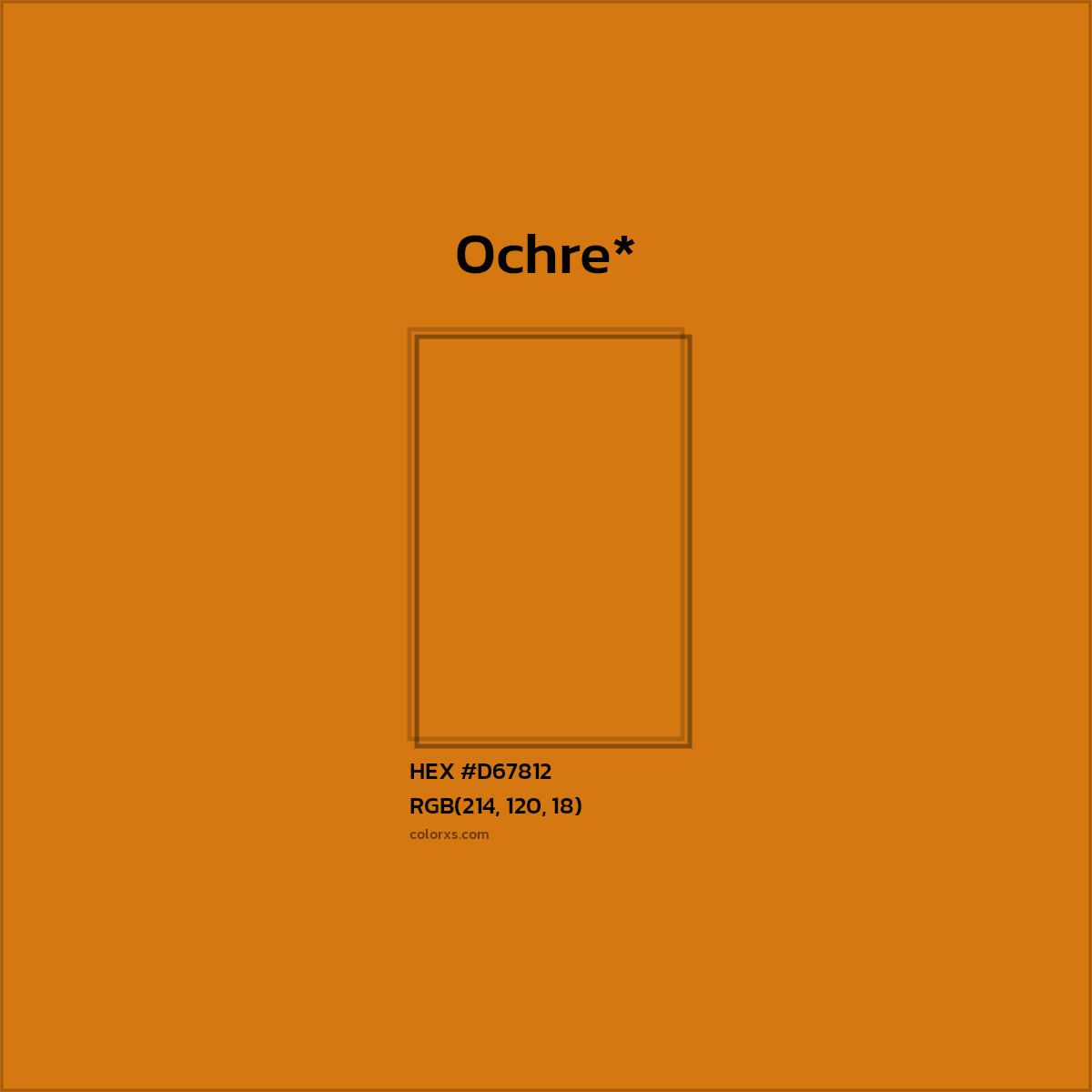 HEX #D67812 Color Name, Color Code, Palettes, Similar Paints, Images