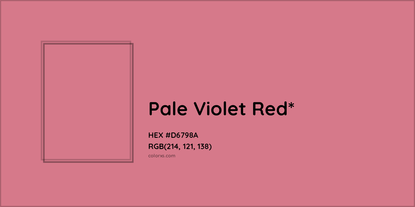 HEX #D6798A Color Name, Color Code, Palettes, Similar Paints, Images