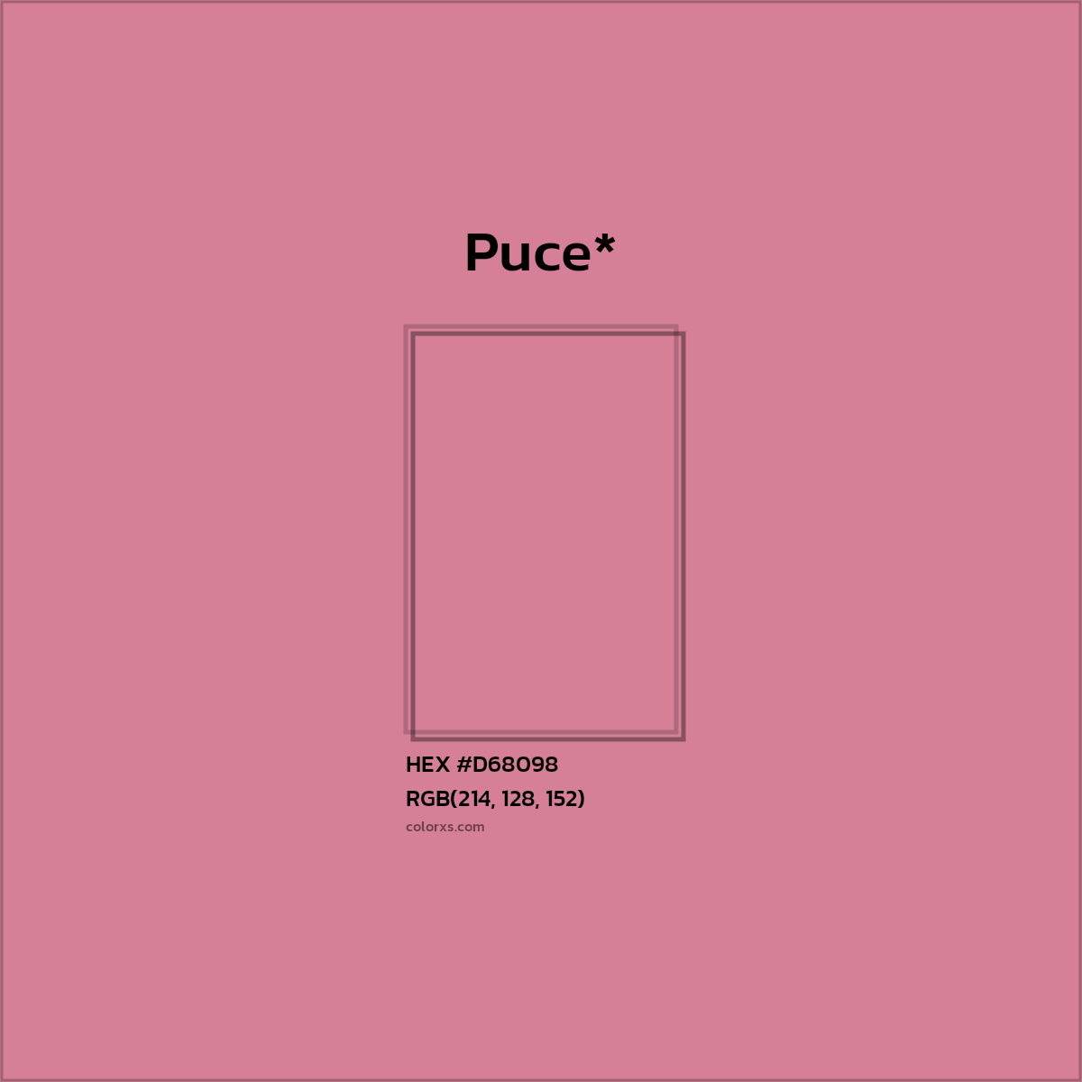 HEX #D68098 Color Name, Color Code, Palettes, Similar Paints, Images