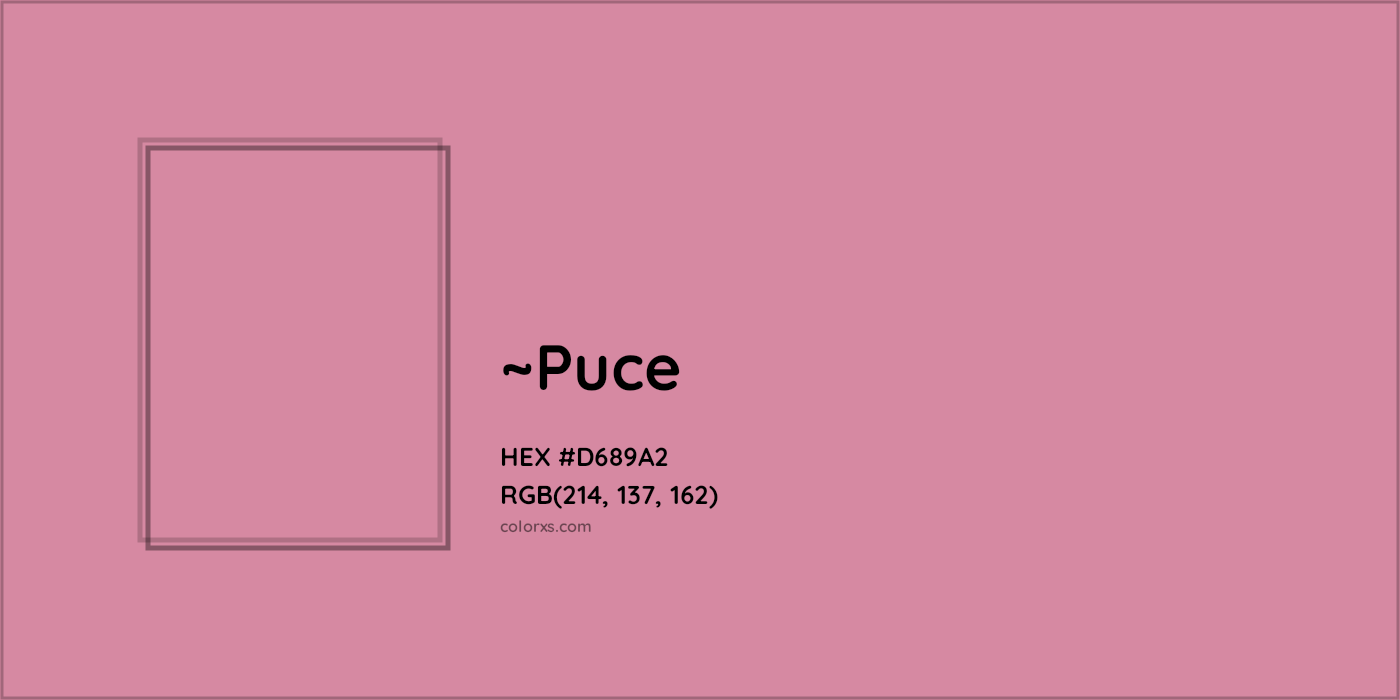 HEX #D689A2 Color Name, Color Code, Palettes, Similar Paints, Images