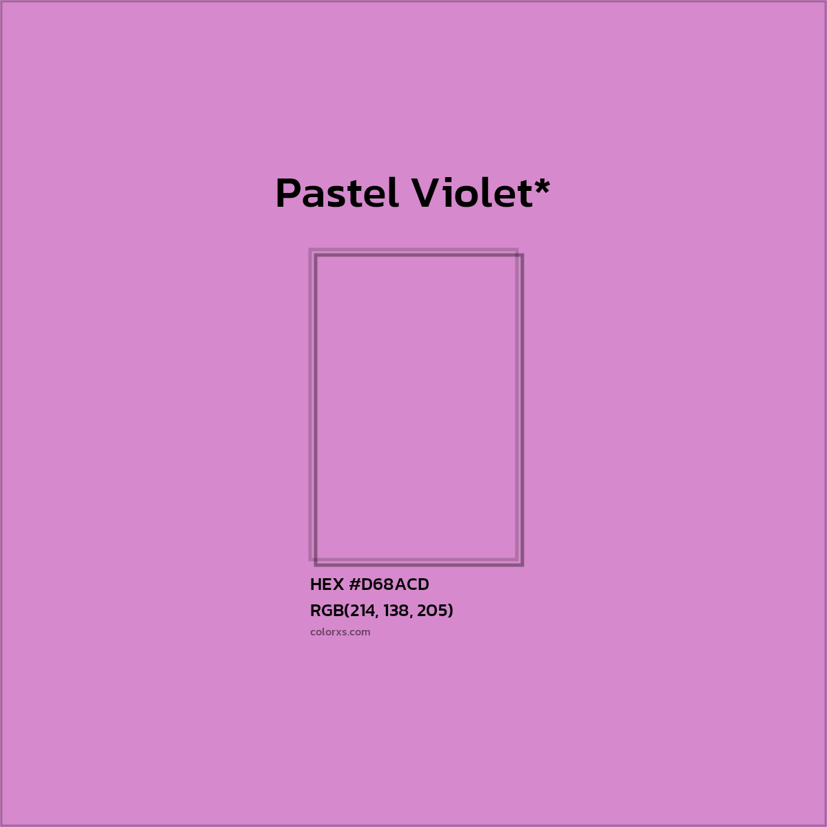 HEX #D68ACD Color Name, Color Code, Palettes, Similar Paints, Images