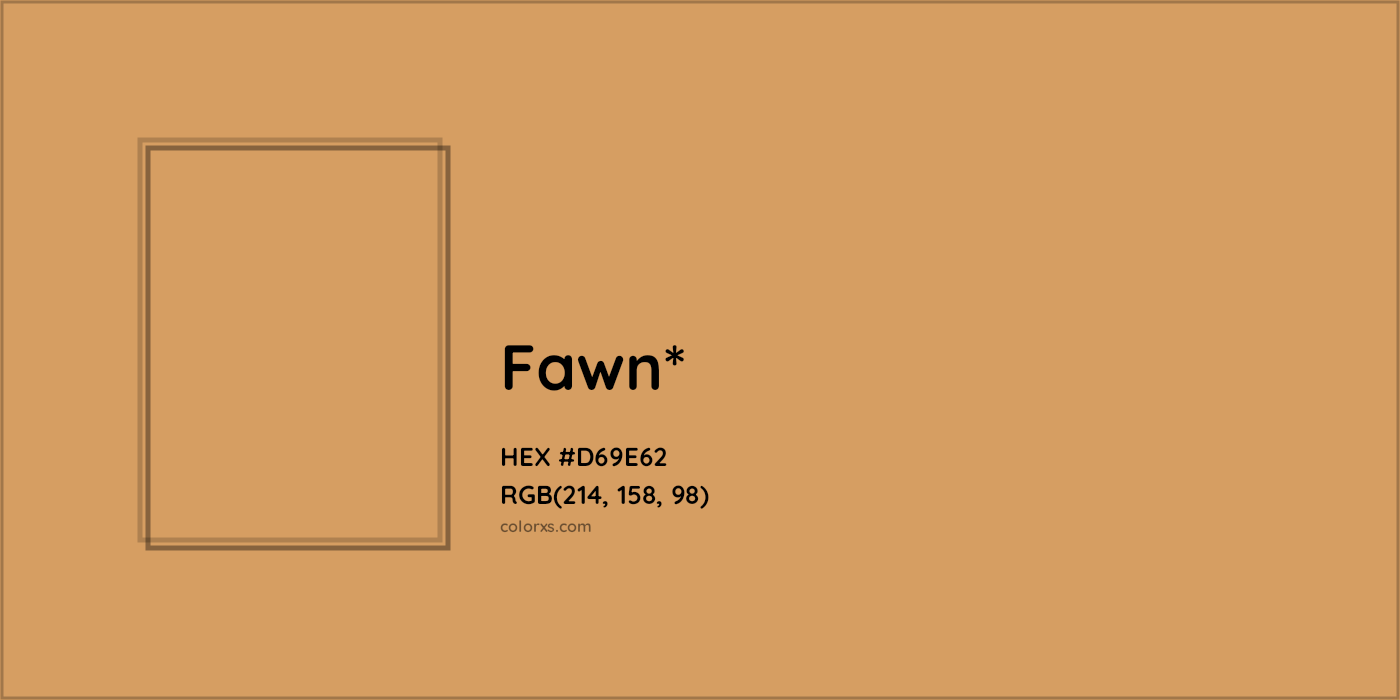 HEX #D69E62 Color Name, Color Code, Palettes, Similar Paints, Images
