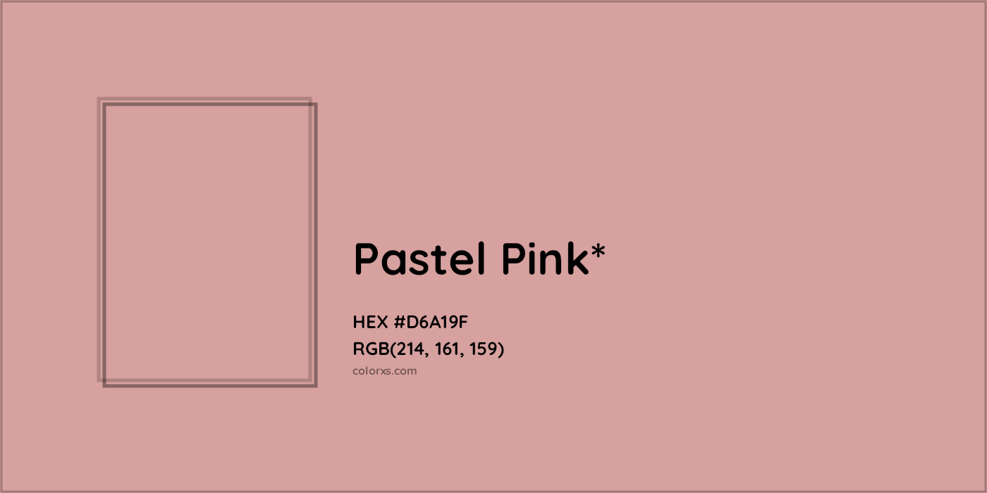 HEX #D6A19F Color Name, Color Code, Palettes, Similar Paints, Images