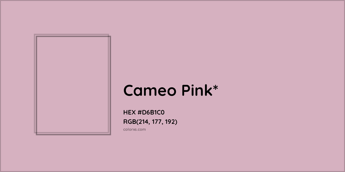 HEX #D6B1C0 Color Name, Color Code, Palettes, Similar Paints, Images