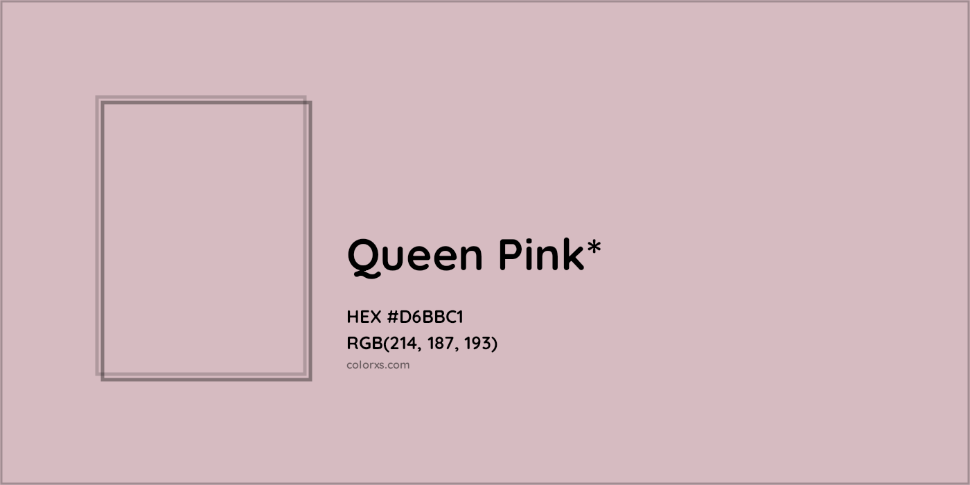 HEX #D6BBC1 Color Name, Color Code, Palettes, Similar Paints, Images