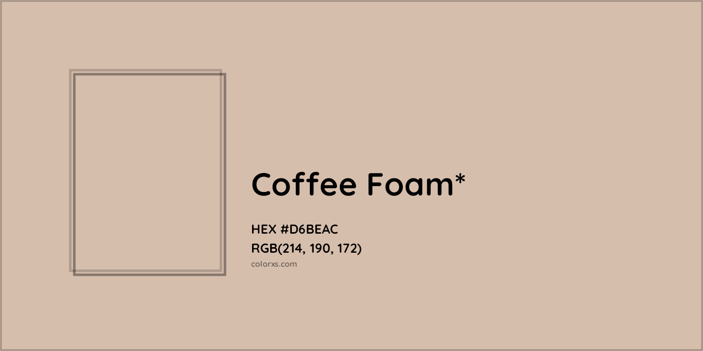 HEX #D6BEAC Color Name, Color Code, Palettes, Similar Paints, Images