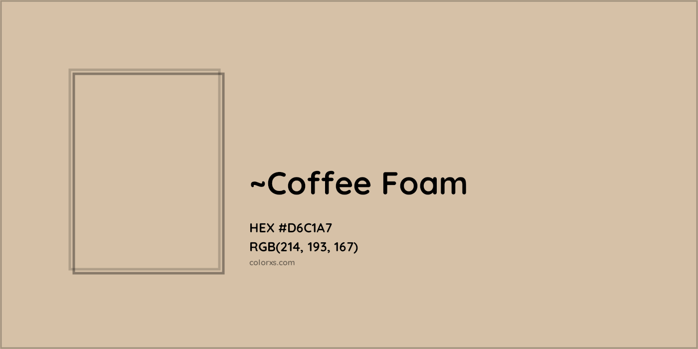 HEX #D6C1A7 Color Name, Color Code, Palettes, Similar Paints, Images