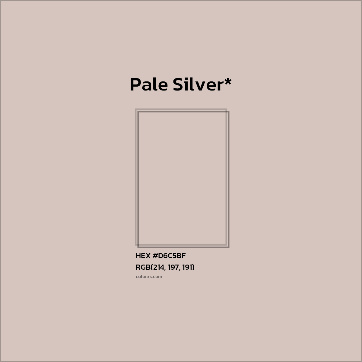 HEX #D6C5BF Color Name, Color Code, Palettes, Similar Paints, Images