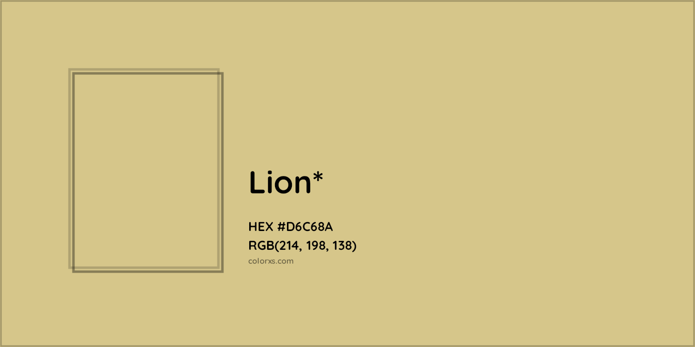 HEX #D6C68A Color Name, Color Code, Palettes, Similar Paints, Images