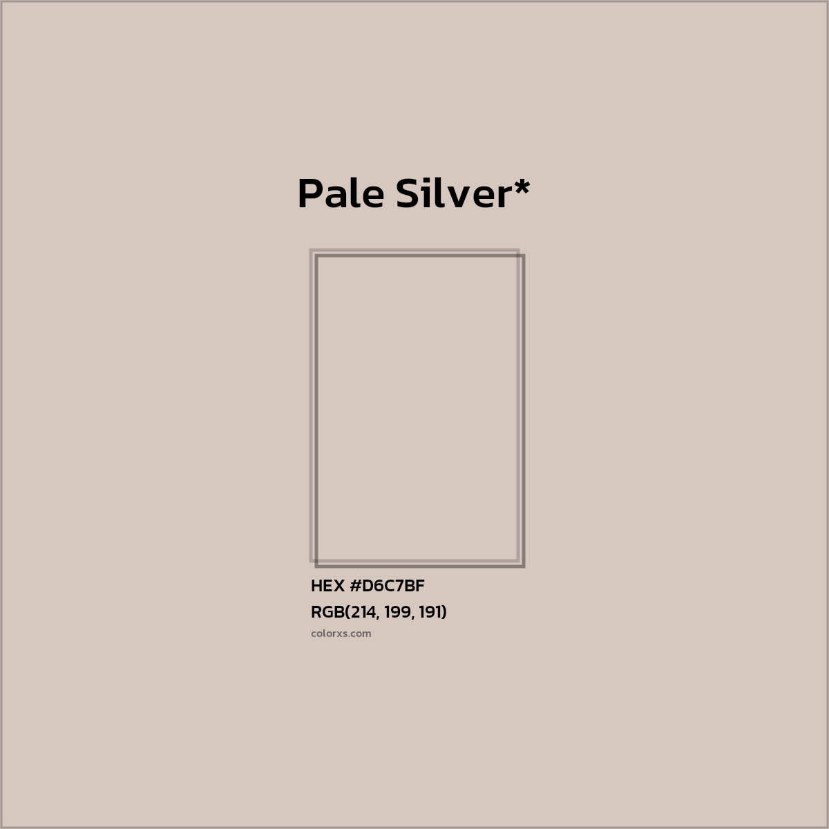 HEX #D6C7BF Color Name, Color Code, Palettes, Similar Paints, Images