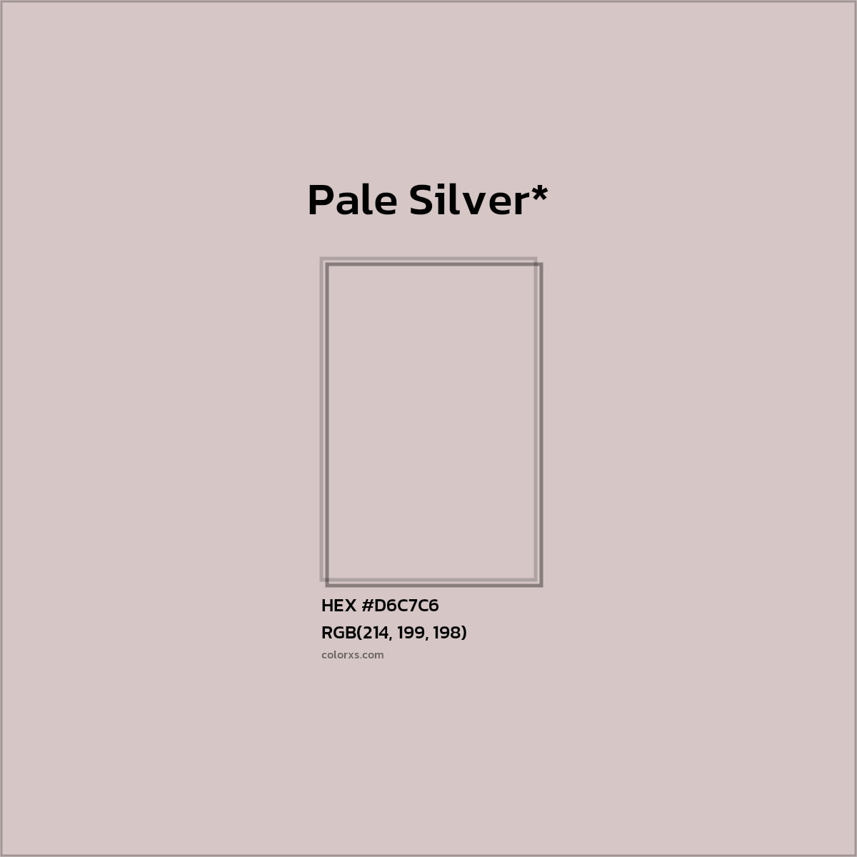 HEX #D6C7C6 Color Name, Color Code, Palettes, Similar Paints, Images