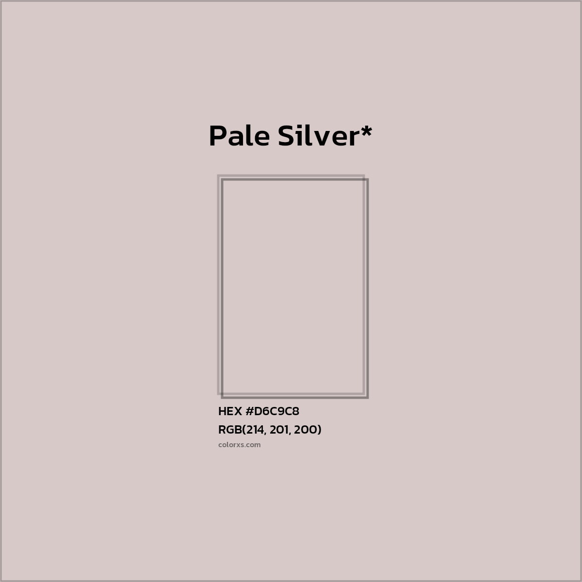 HEX #D6C9C8 Color Name, Color Code, Palettes, Similar Paints, Images