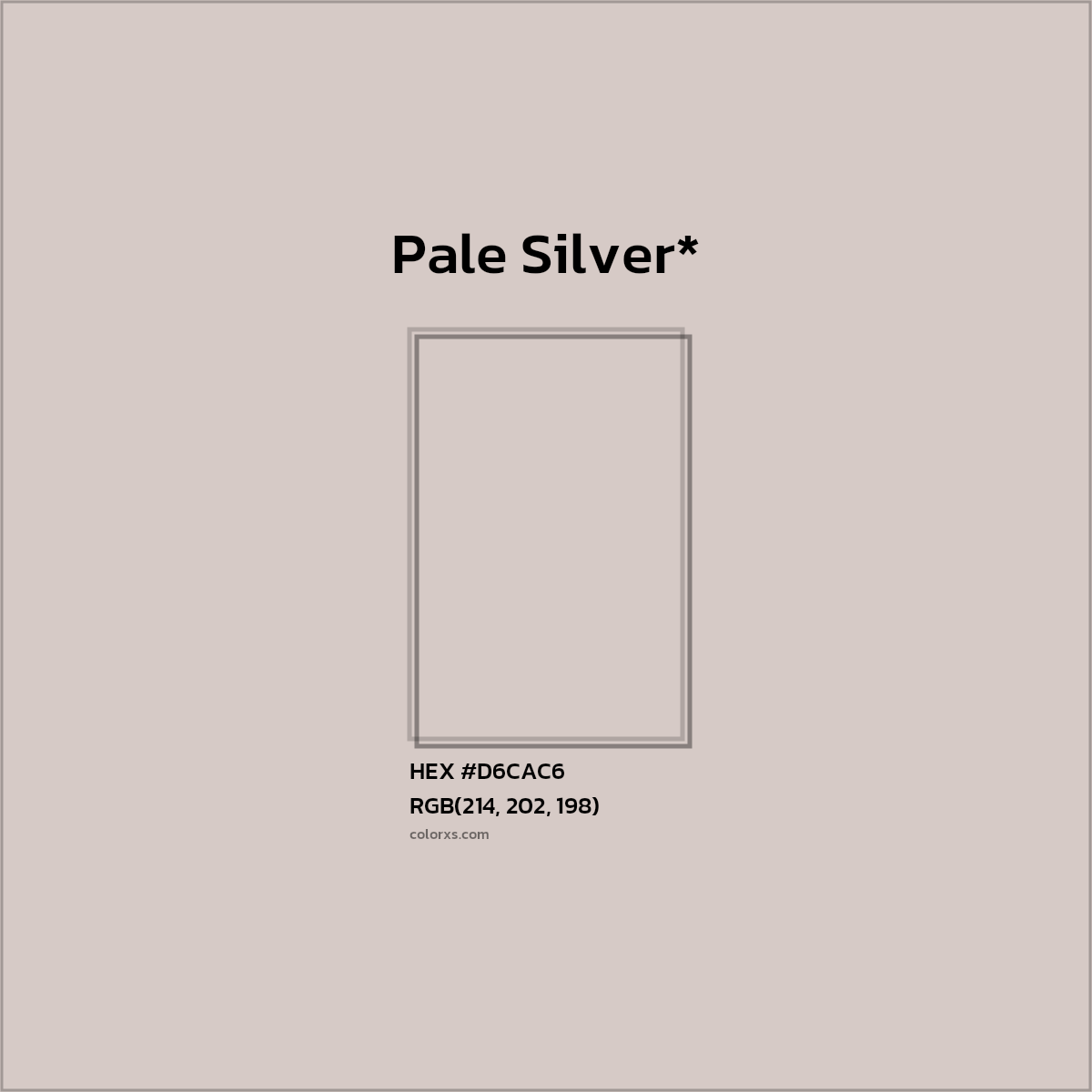HEX #D6CAC6 Color Name, Color Code, Palettes, Similar Paints, Images