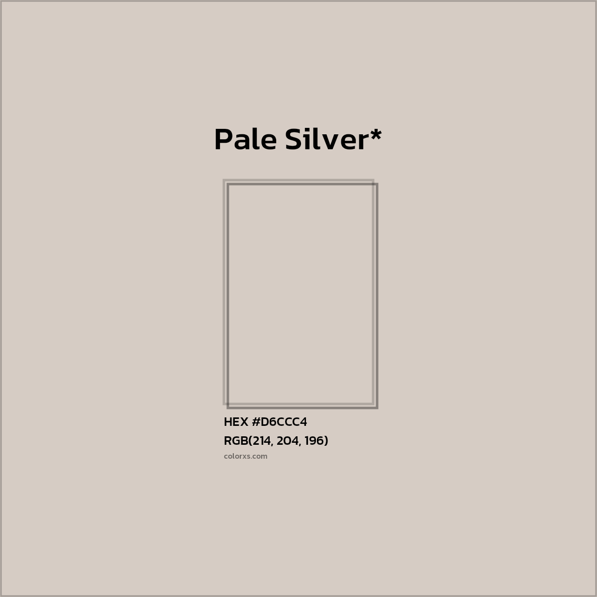 HEX #D6CCC4 Color Name, Color Code, Palettes, Similar Paints, Images