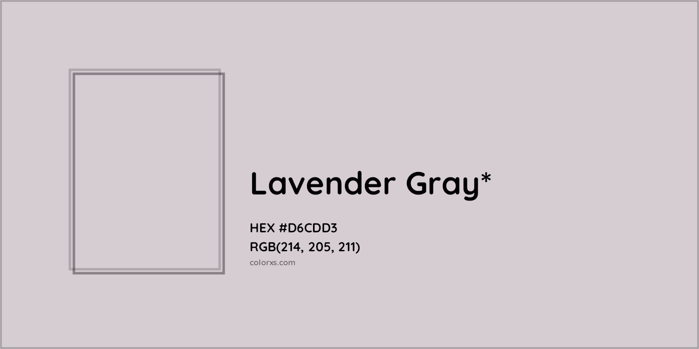 HEX #D6CDD3 Color Name, Color Code, Palettes, Similar Paints, Images