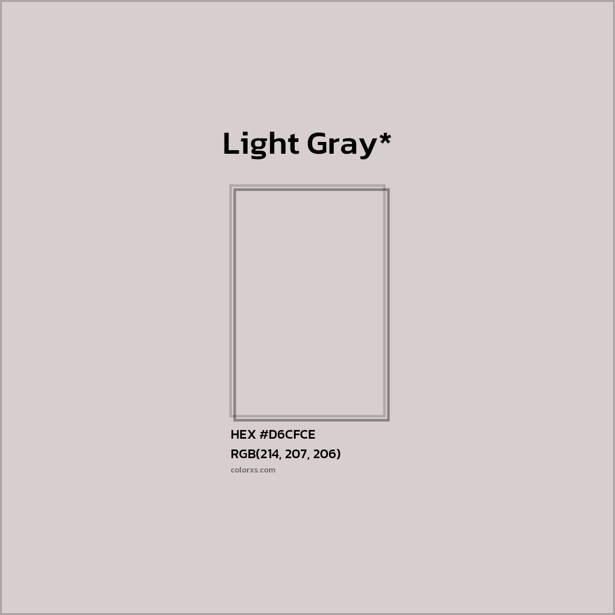 HEX #D6CFCE Color Name, Color Code, Palettes, Similar Paints, Images