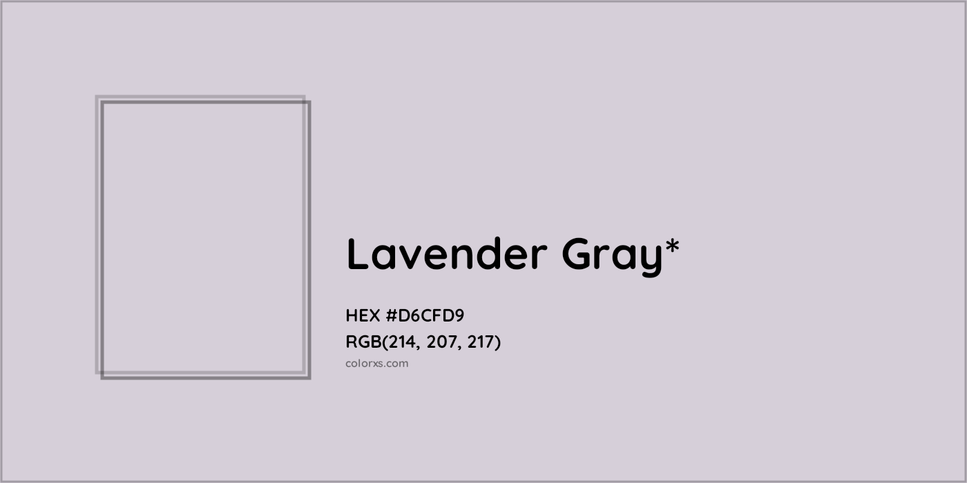 HEX #D6CFD9 Color Name, Color Code, Palettes, Similar Paints, Images