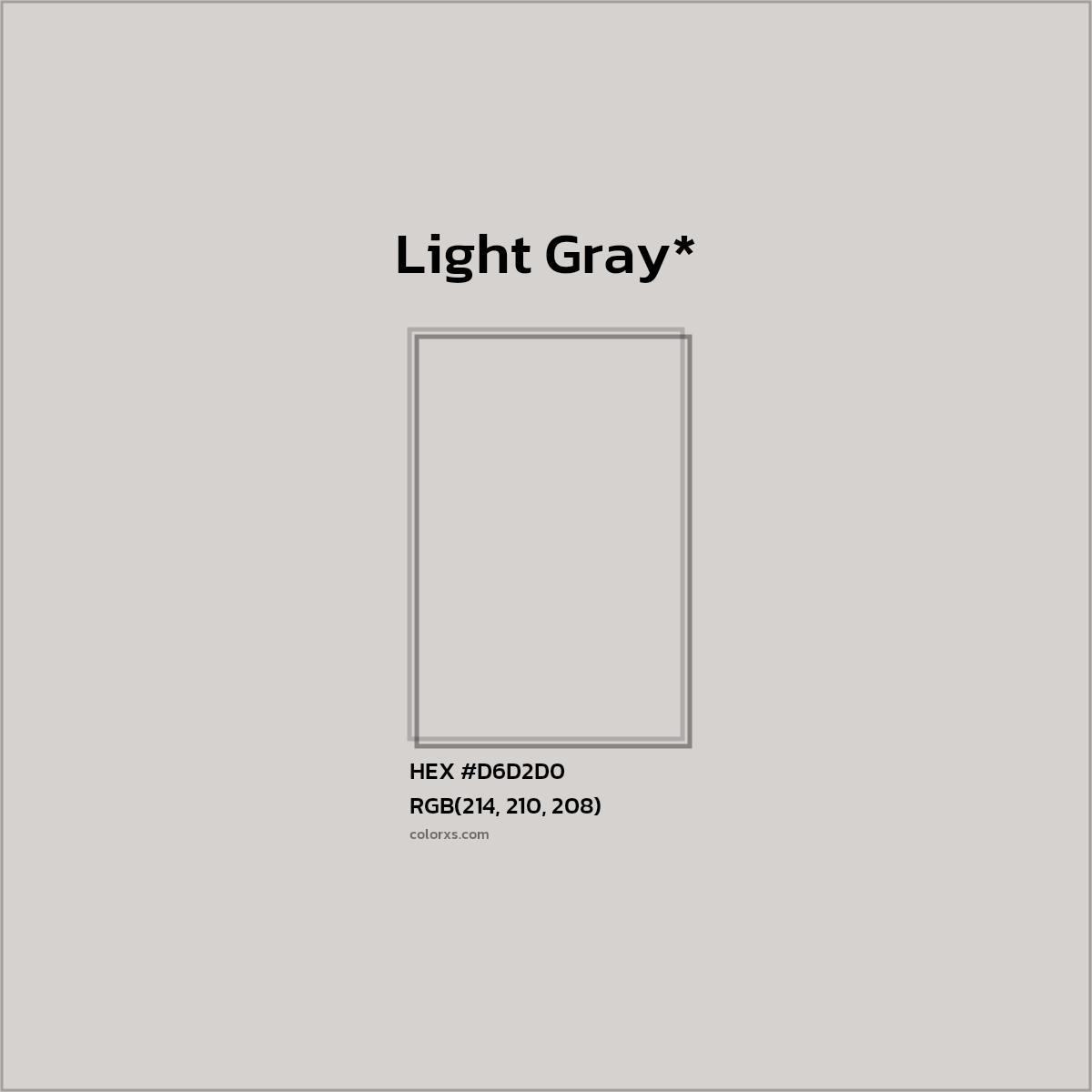 HEX #D6D2D0 Color Name, Color Code, Palettes, Similar Paints, Images