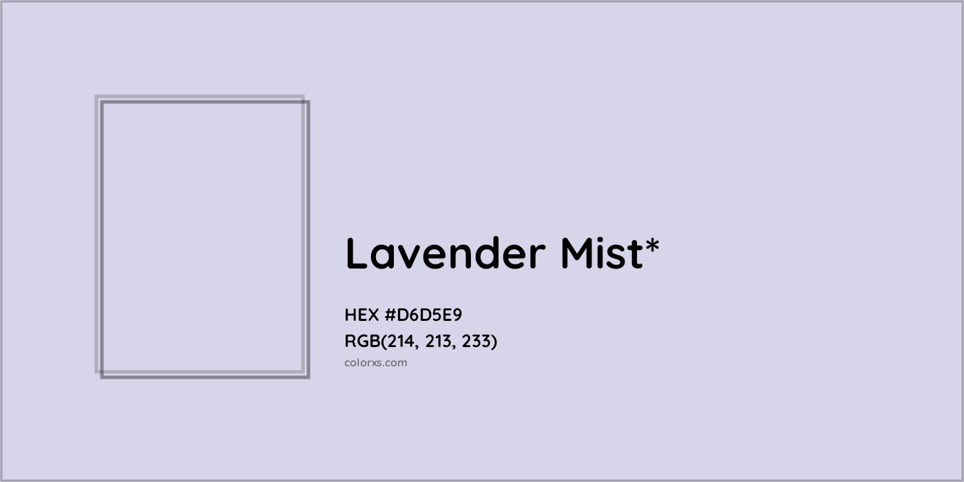 HEX #D6D5E9 Color Name, Color Code, Palettes, Similar Paints, Images
