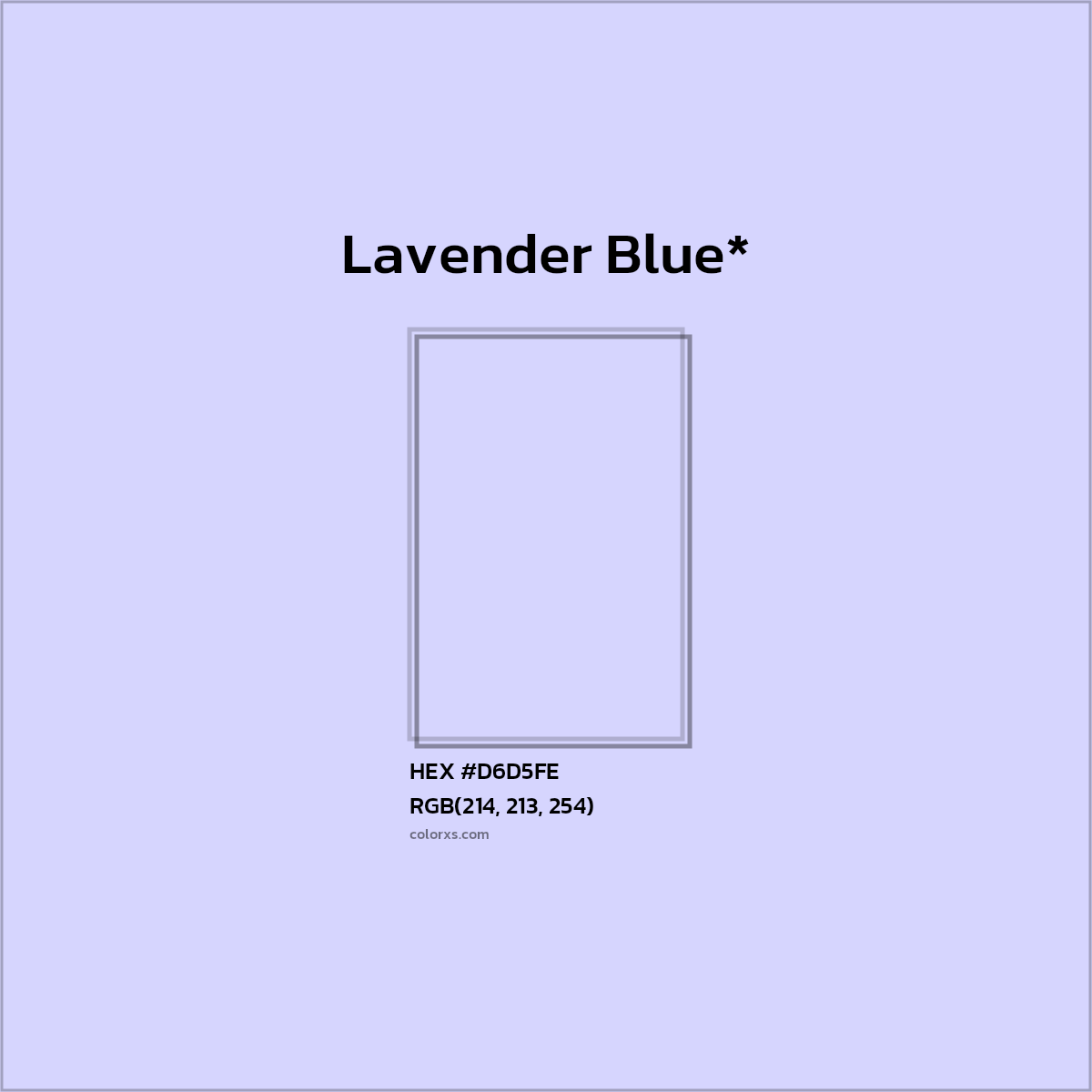 HEX #D6D5FE Color Name, Color Code, Palettes, Similar Paints, Images