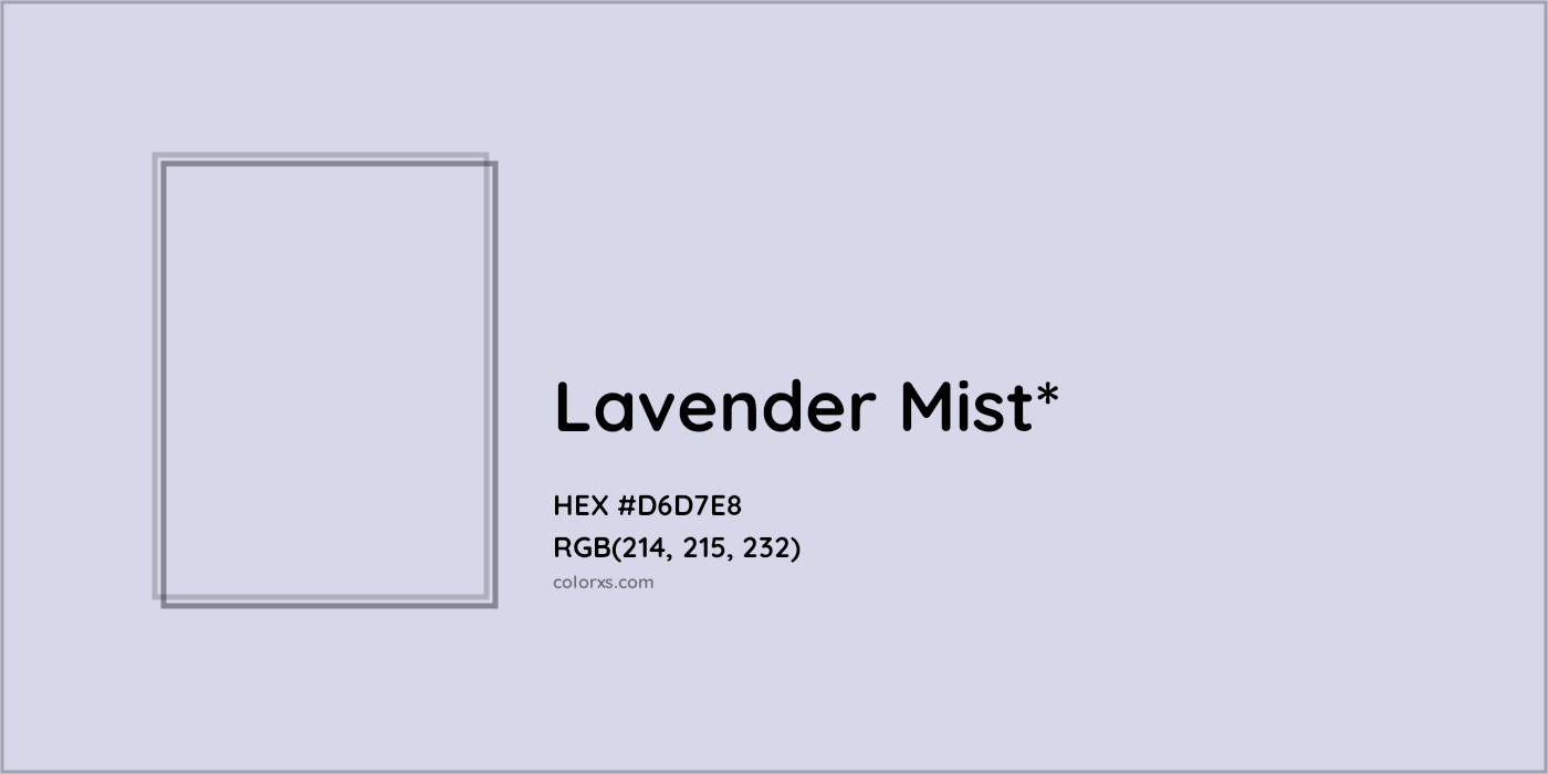 HEX #D6D7E8 Color Name, Color Code, Palettes, Similar Paints, Images