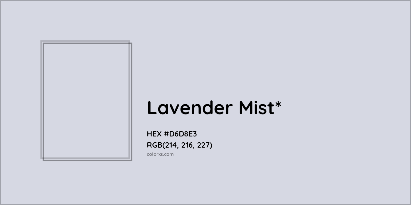 HEX #D6D8E3 Color Name, Color Code, Palettes, Similar Paints, Images
