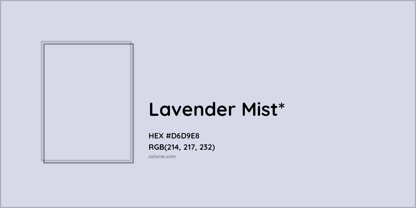 HEX #D6D9E8 Color Name, Color Code, Palettes, Similar Paints, Images