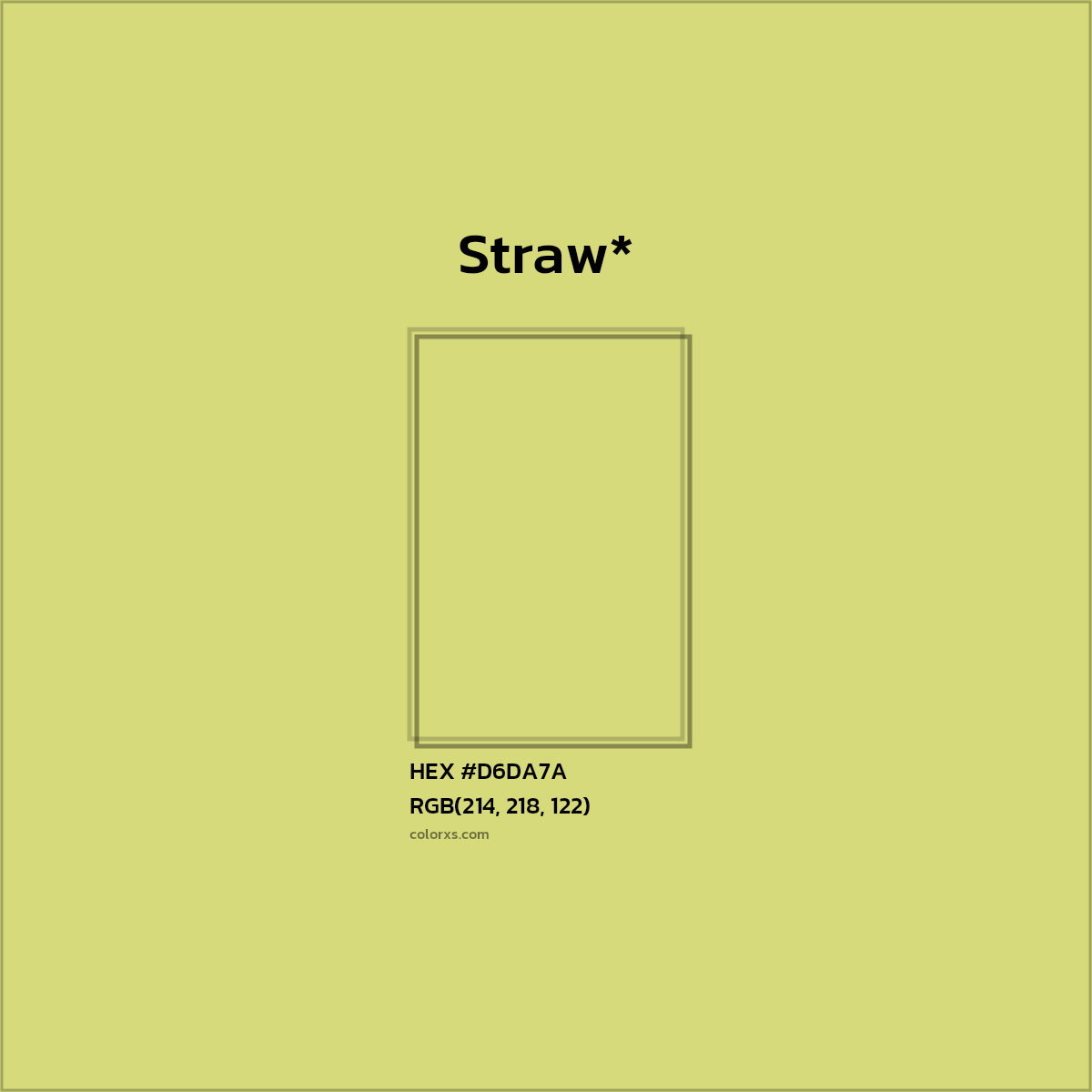 HEX #D6DA7A Color Name, Color Code, Palettes, Similar Paints, Images