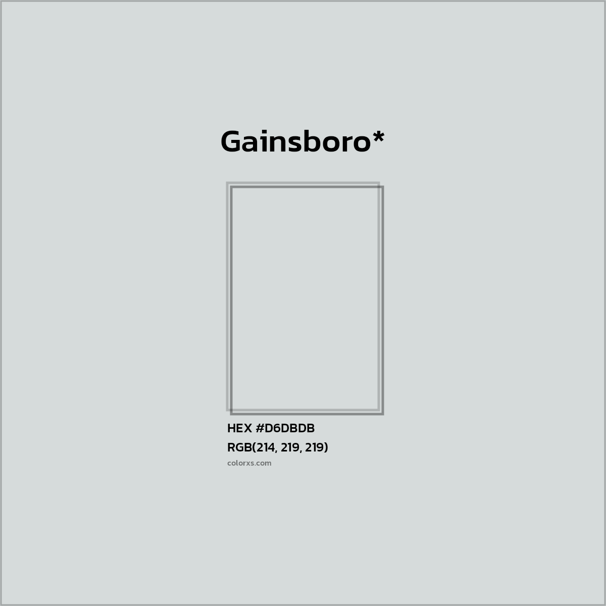 HEX #D6DBDB Color Name, Color Code, Palettes, Similar Paints, Images
