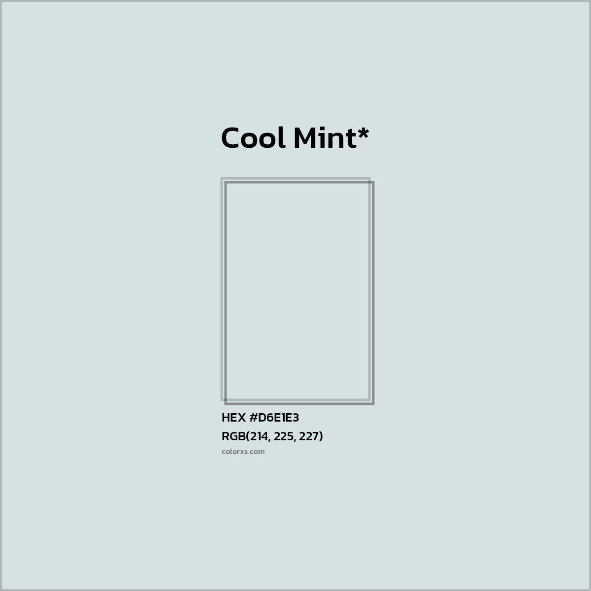 HEX #D6E1E3 Color Name, Color Code, Palettes, Similar Paints, Images