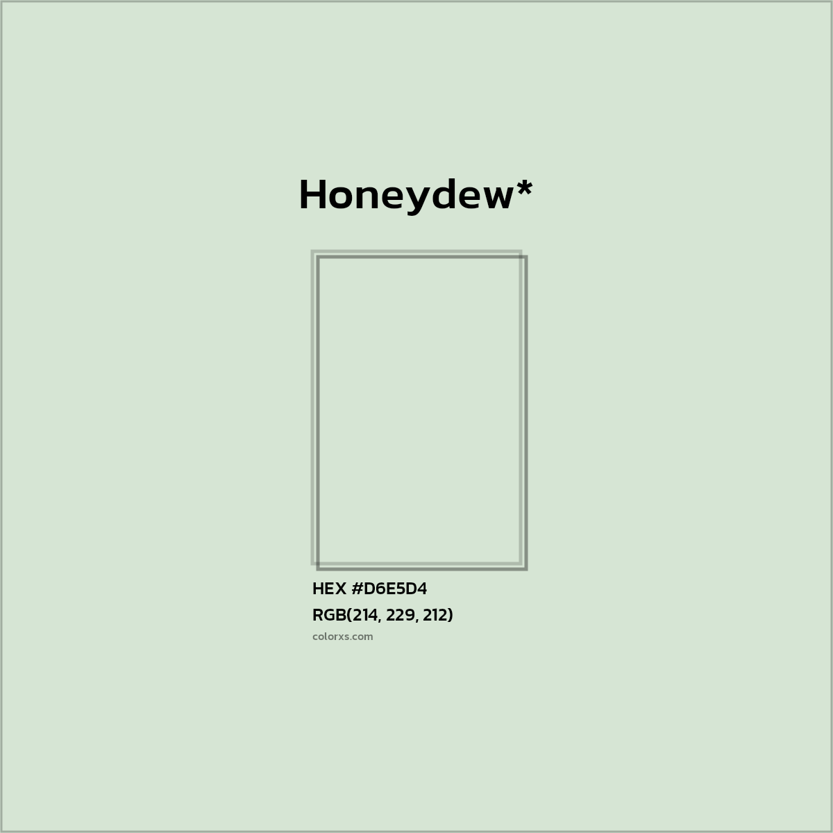 HEX #D6E5D4 Color Name, Color Code, Palettes, Similar Paints, Images
