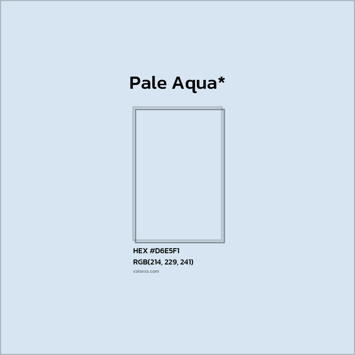 HEX #D6E5F1 Color Name, Color Code, Palettes, Similar Paints, Images