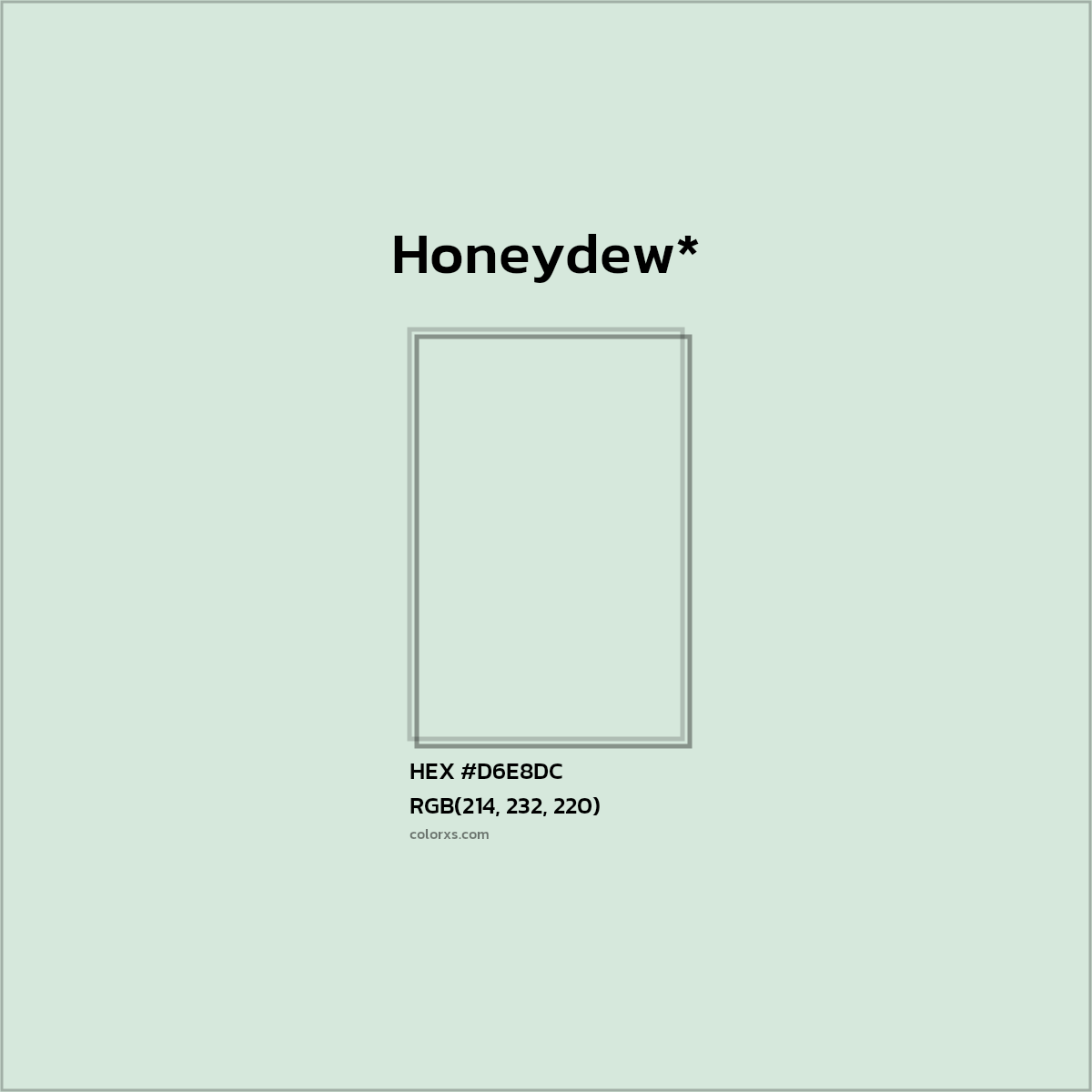 HEX #D6E8DC Color Name, Color Code, Palettes, Similar Paints, Images