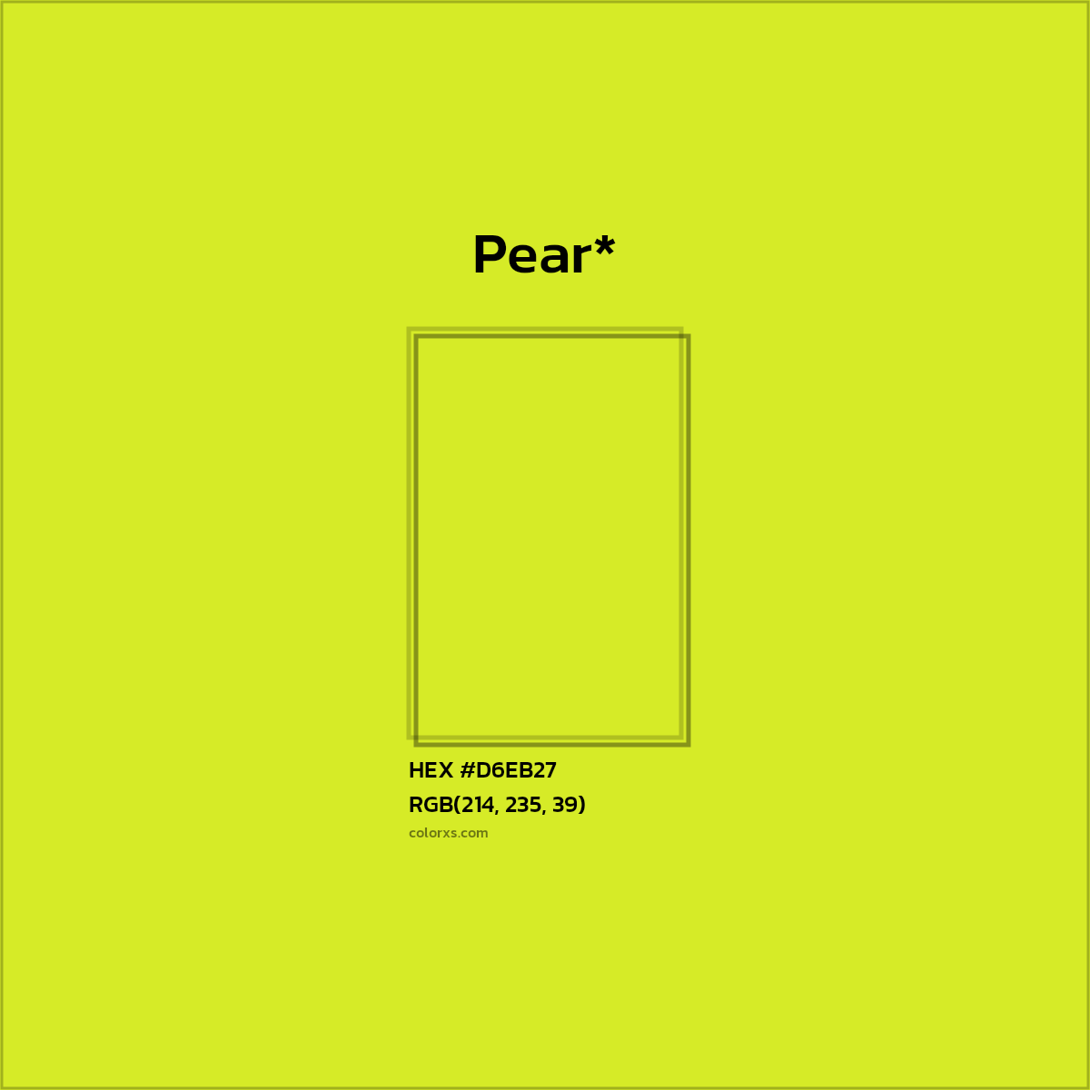 HEX #D6EB27 Color Name, Color Code, Palettes, Similar Paints, Images