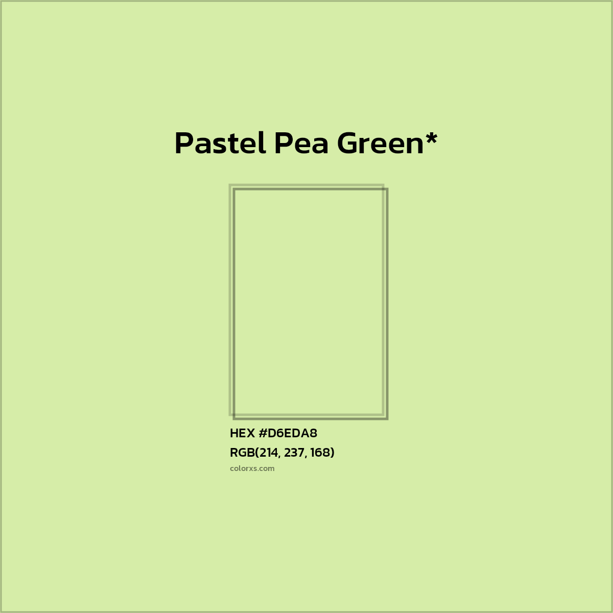 HEX #D6EDA8 Color Name, Color Code, Palettes, Similar Paints, Images