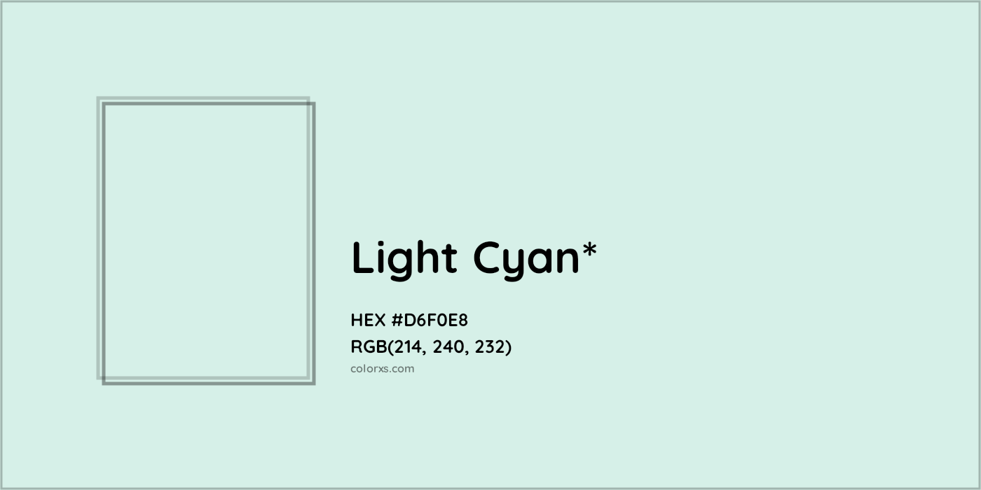 HEX #D6F0E8 Color Name, Color Code, Palettes, Similar Paints, Images