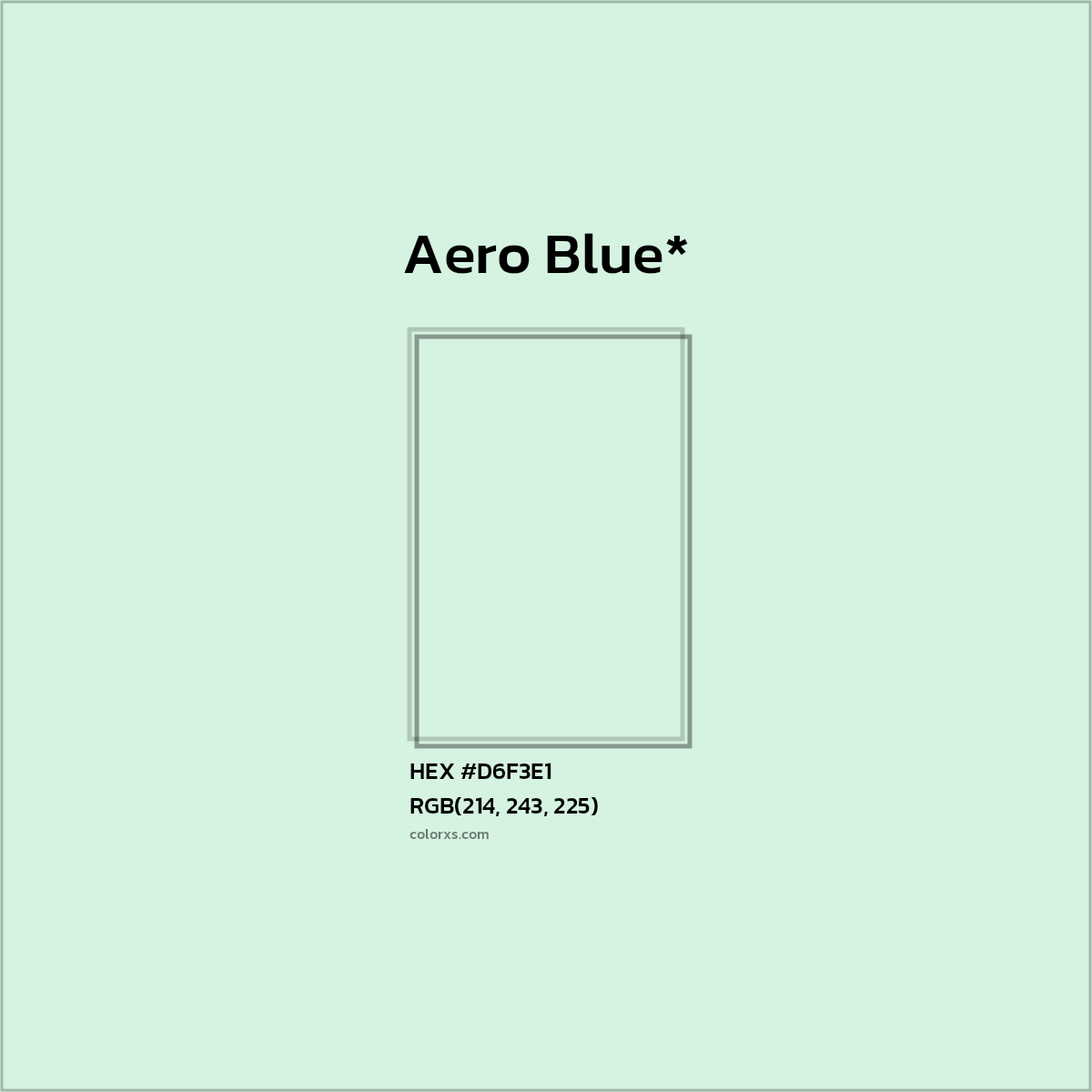 HEX #D6F3E1 Color Name, Color Code, Palettes, Similar Paints, Images