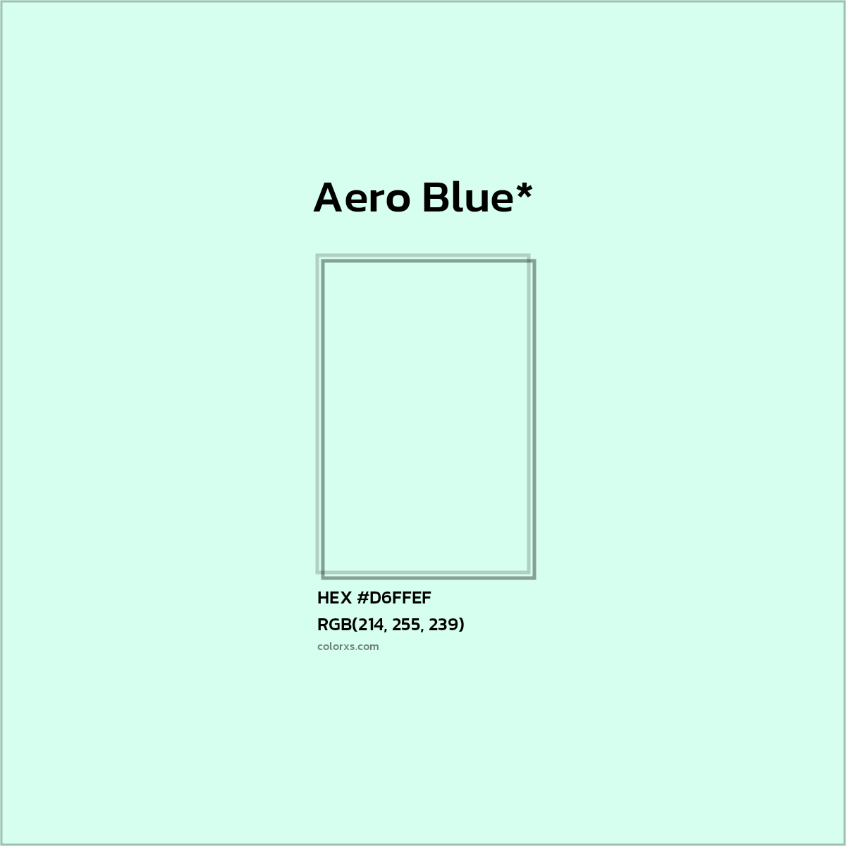 HEX #D6FFEF Color Name, Color Code, Palettes, Similar Paints, Images