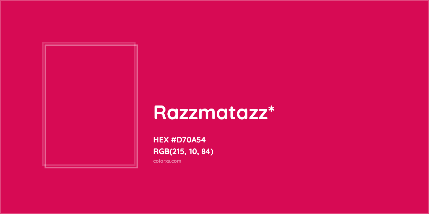HEX #D70A54 Color Name, Color Code, Palettes, Similar Paints, Images