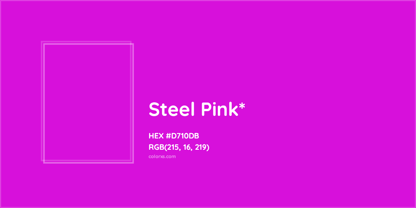 HEX #D710DB Color Name, Color Code, Palettes, Similar Paints, Images