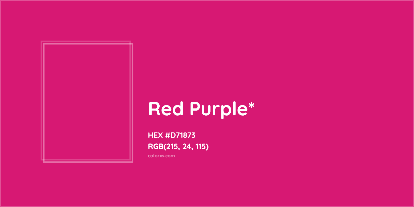 HEX #D71873 Color Name, Color Code, Palettes, Similar Paints, Images