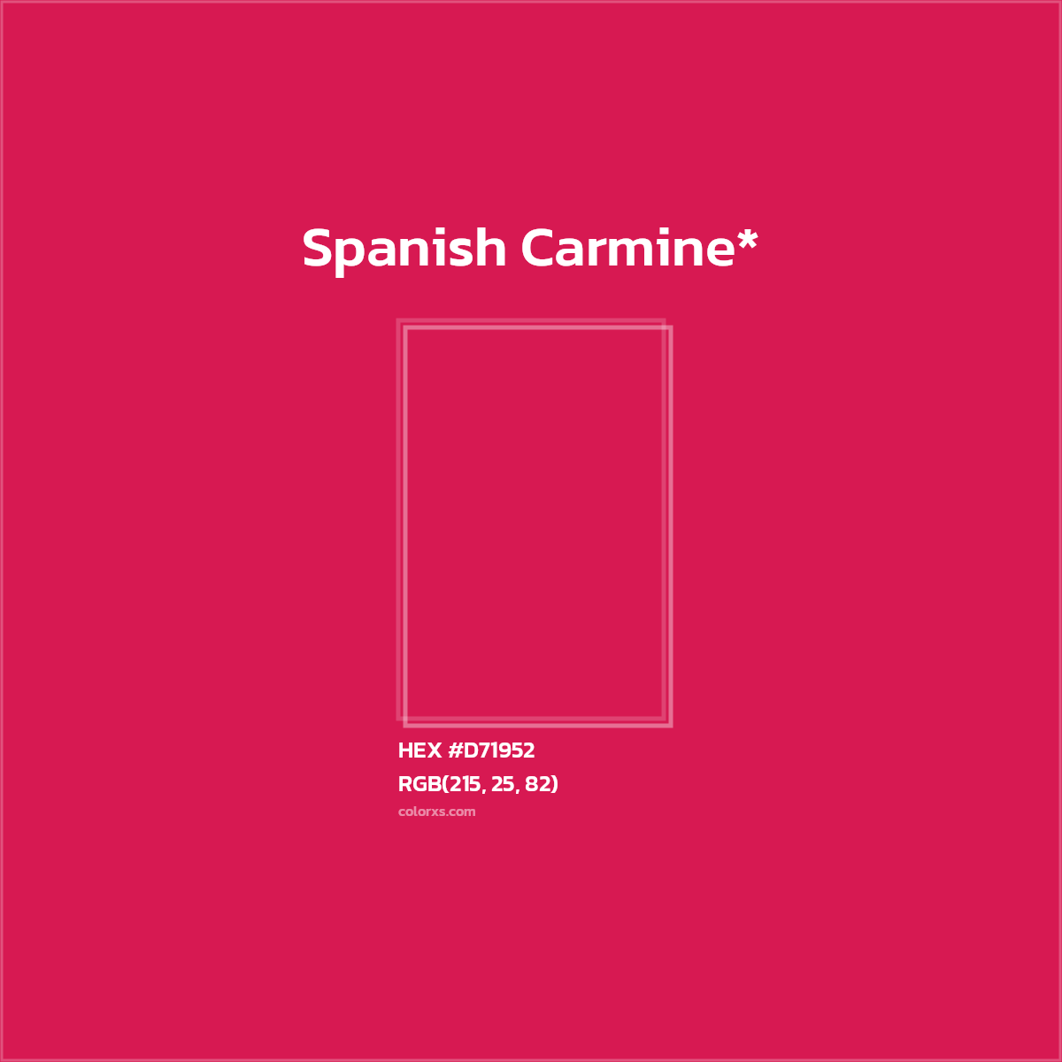 HEX #D71952 Color Name, Color Code, Palettes, Similar Paints, Images